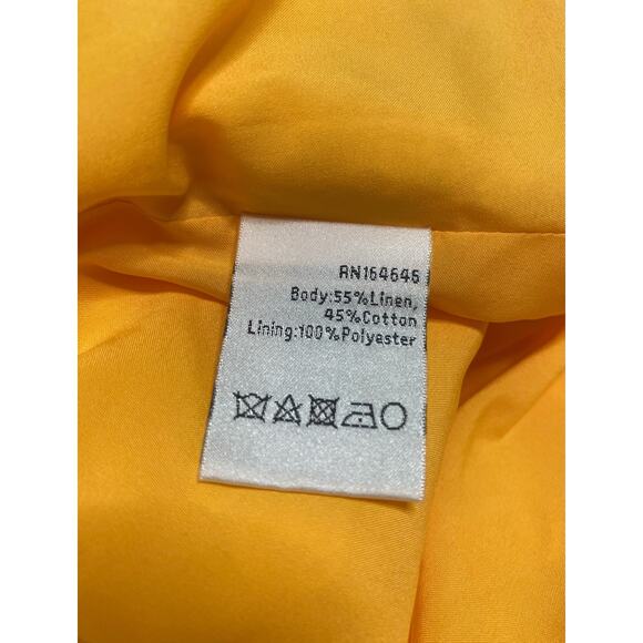 MESTIZA NY Cadiz Canary Yellow Jacquard Bell Puff Sleeve Wrap Mini Dress XSMALL - Picture 12 of 12